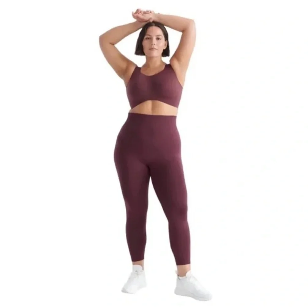 Knix Good to Go Seamless Legging Dark Cherry/ Burgundy XXL - Picture 1 of 7